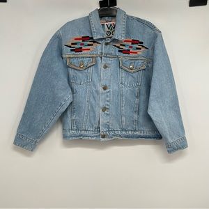 Wooz WEAR VTG 80S Western Denim  Jean Jacket M Cotton